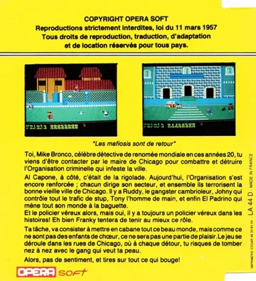 Cosa Nostra (S) (1986) (Trainer) box cover back